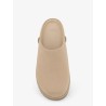 Nubuck sandals with engraved logo on the side