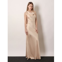 Satin long dress