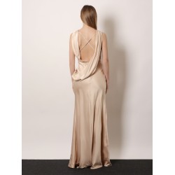 Satin long dress