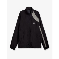 Water-repellent nylon jacket with front logo