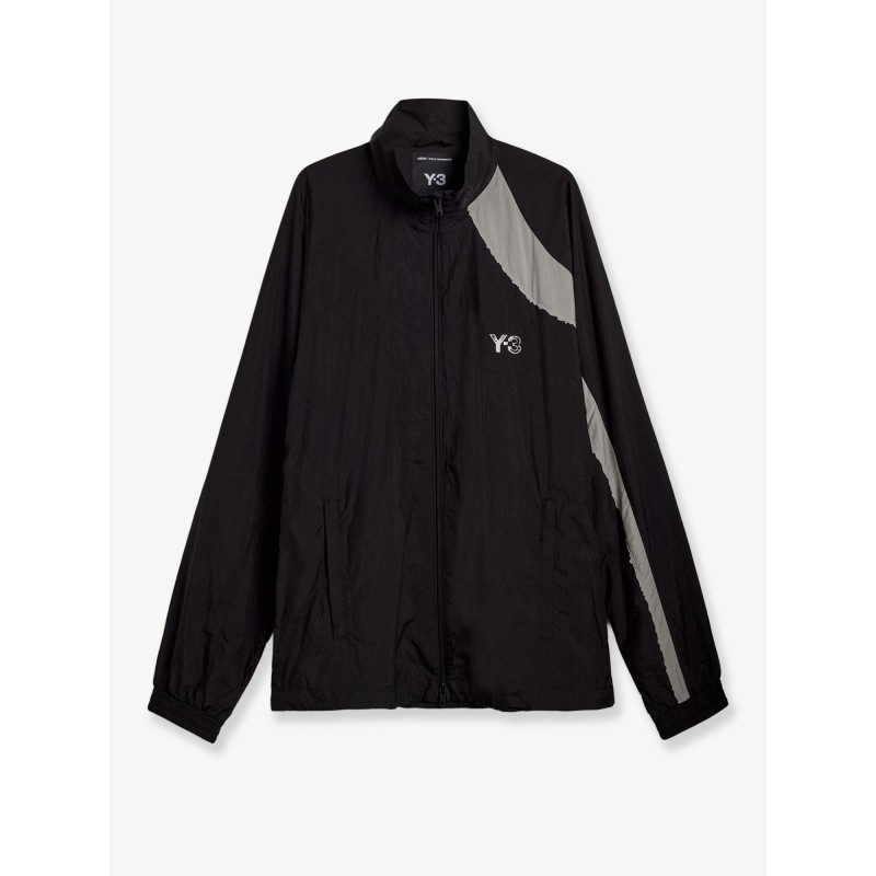 Water-repellent nylon jacket with front logo