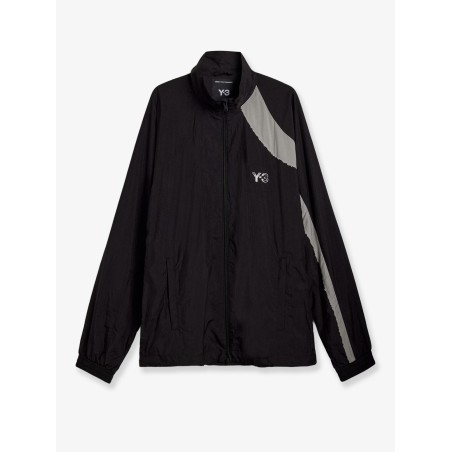 Water-repellent nylon jacket with front logo