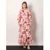 Linen and cotton blend long dress