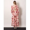 Linen and cotton blend long dress