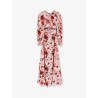 Linen and cotton blend long dress