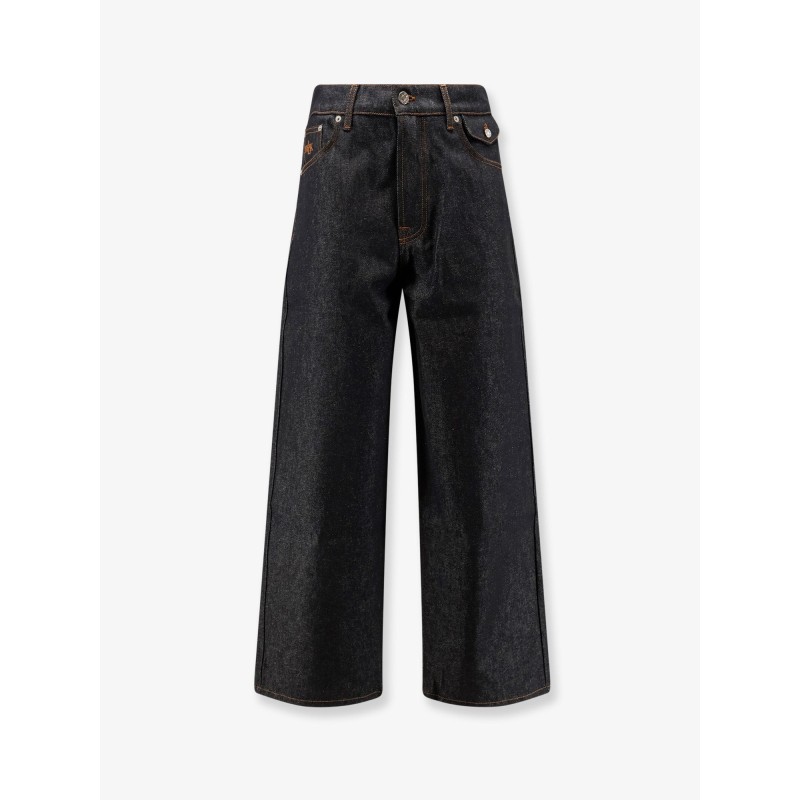 Baggy blue denim jeans