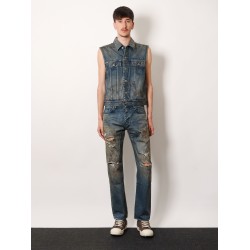 Sleeveless denim jacket