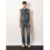 Sleeveless denim jacket