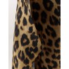 Silk skirt with animal print