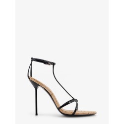 Lidia leather and cork sandals