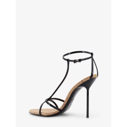 Lidia leather and cork sandals