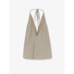 Viscose and linen top
