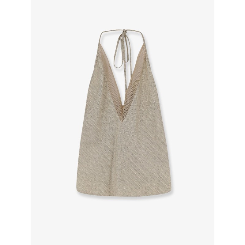 Viscose and linen top