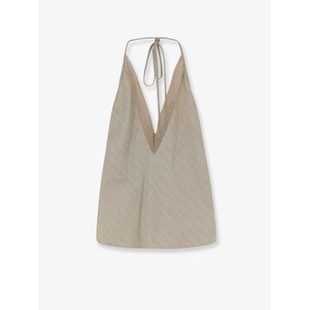 Viscose and linen top