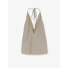 Viscose and linen top