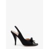 Dior Bow satin sandals with logo bow detail