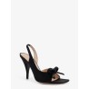 Dior Bow satin sandals with logo bow detail