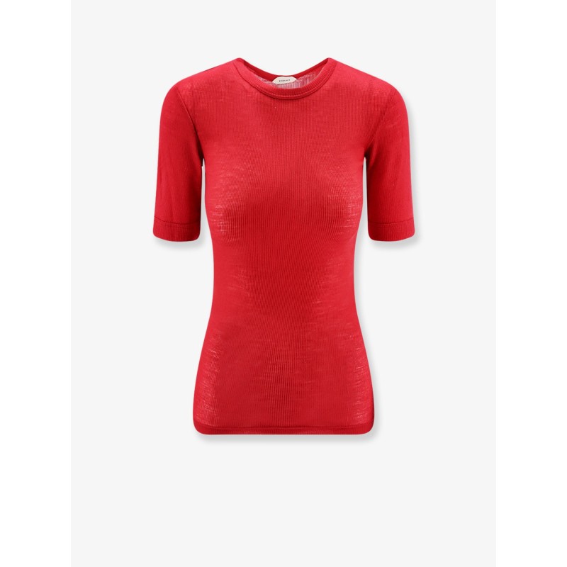 Ribbed cotton t-shirt