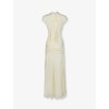 Draped jersey long dress