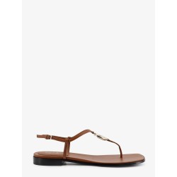 Lifford leather sandals with metal GG logo