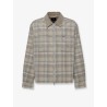 Corduroy shirt with check motif