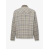 Corduroy shirt with check motif