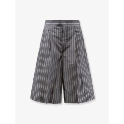 Henna striped cotton bermuda shorts
