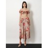 Cotton skirt with iconic print
