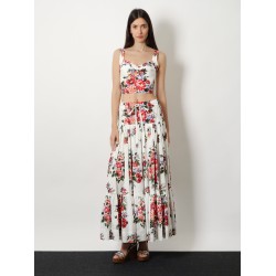 Cotton blend Bustier Top