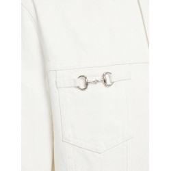 White denim jacket