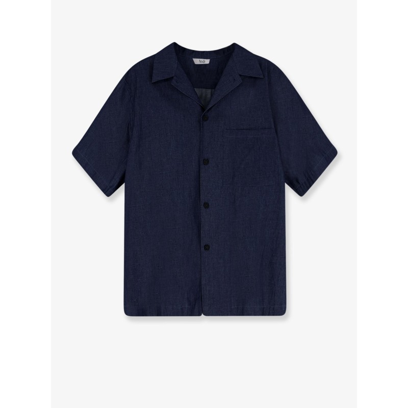 Blue denim shirt
