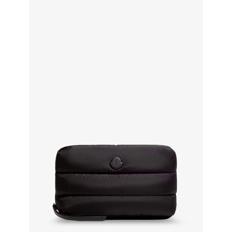 Nylon Caradoc beauty case with metal logo