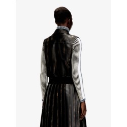 G-Inko faux leather sleeveless jacket