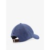 Linen and virgin wool blend hat with embroidered logo on the front
