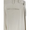 Iven silk and nylon trousers