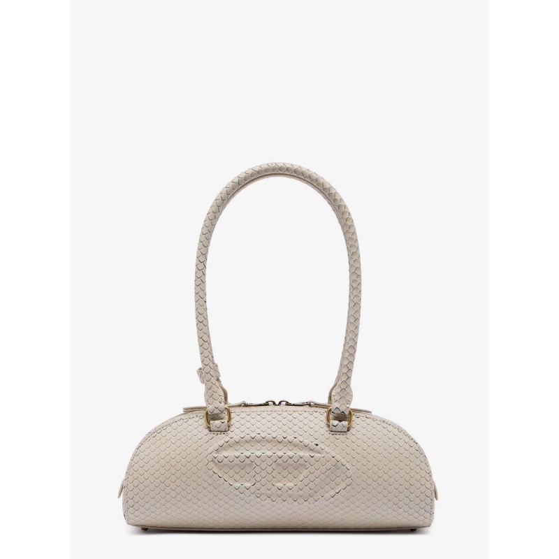1DR python-effect leather shoulder bag