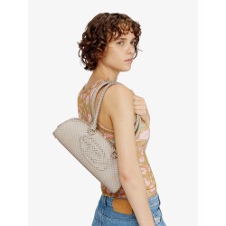 1DR python-effect leather shoulder bag