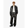 S-Simply-Qmbu faux-leather shirt