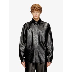 S-Simply-Qmbu faux-leather shirt