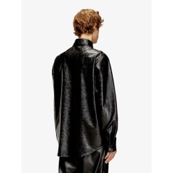 S-Simply-Qmbu faux-leather shirt
