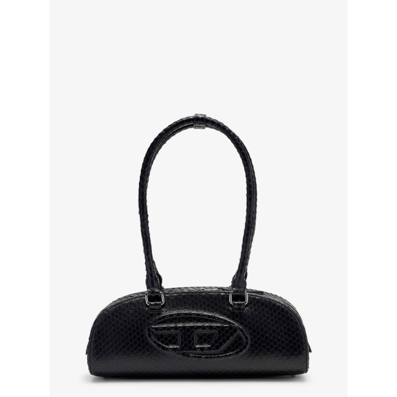 1DR python effect leather shoulder bag