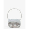 1DR denim shoulder bag with rhinestone D logo
