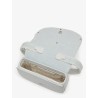 1DR denim shoulder bag with rhinestone D logo