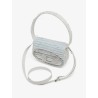 1DR denim shoulder bag with rhinestone D logo