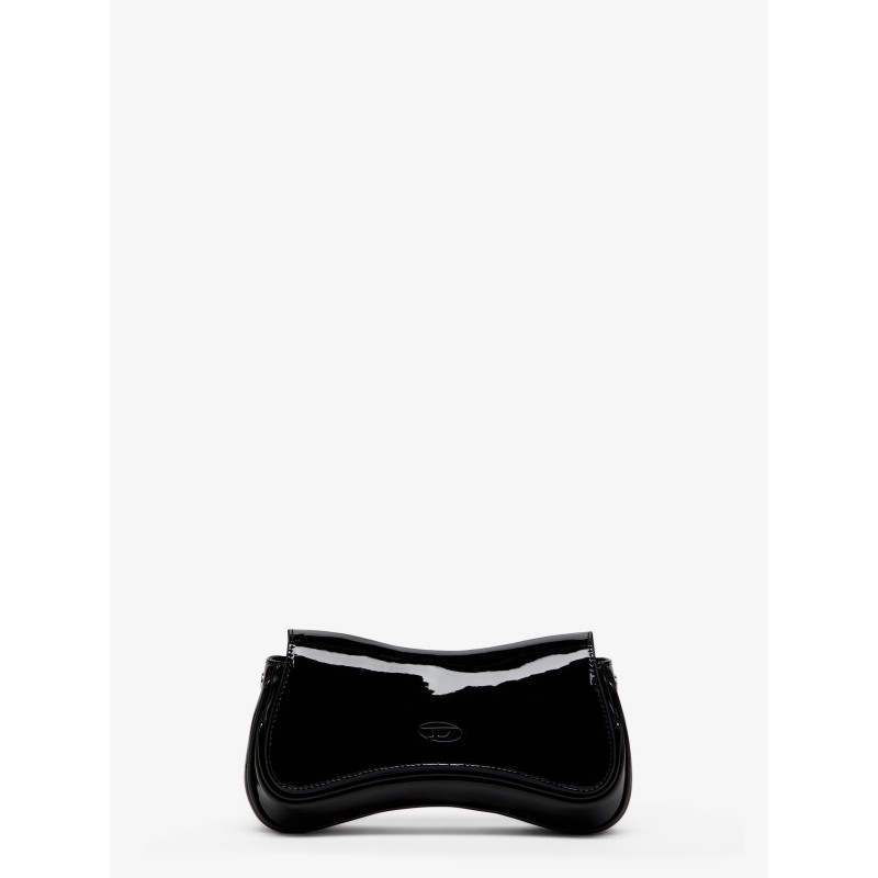 Play Clutch shiny leather shoulder bag