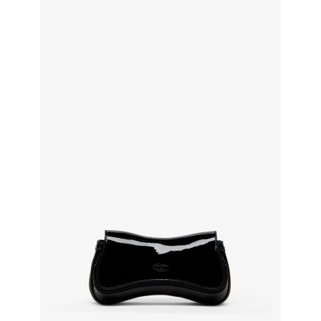 Play Clutch shiny leather shoulder bag