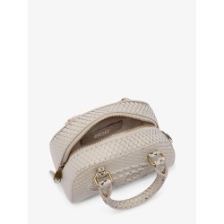 1DR Dome python leather crossbody bag
