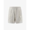 Nylon bermuda shorts with logo patch