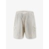 Nylon bermuda shorts with logo patch