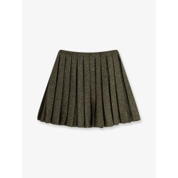 Pleated mini skirt